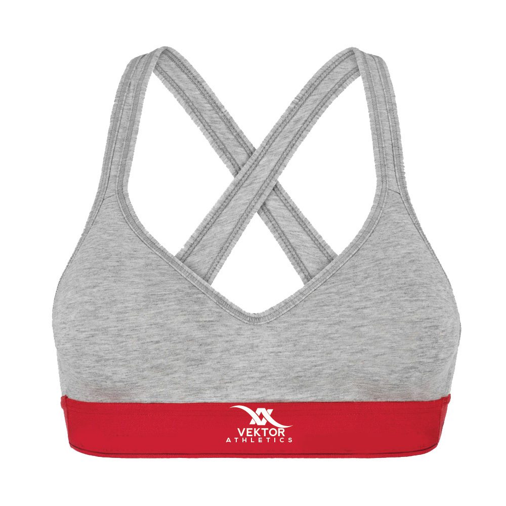 Women’s high support gym sports bra for fitness training by Vektor Athletics